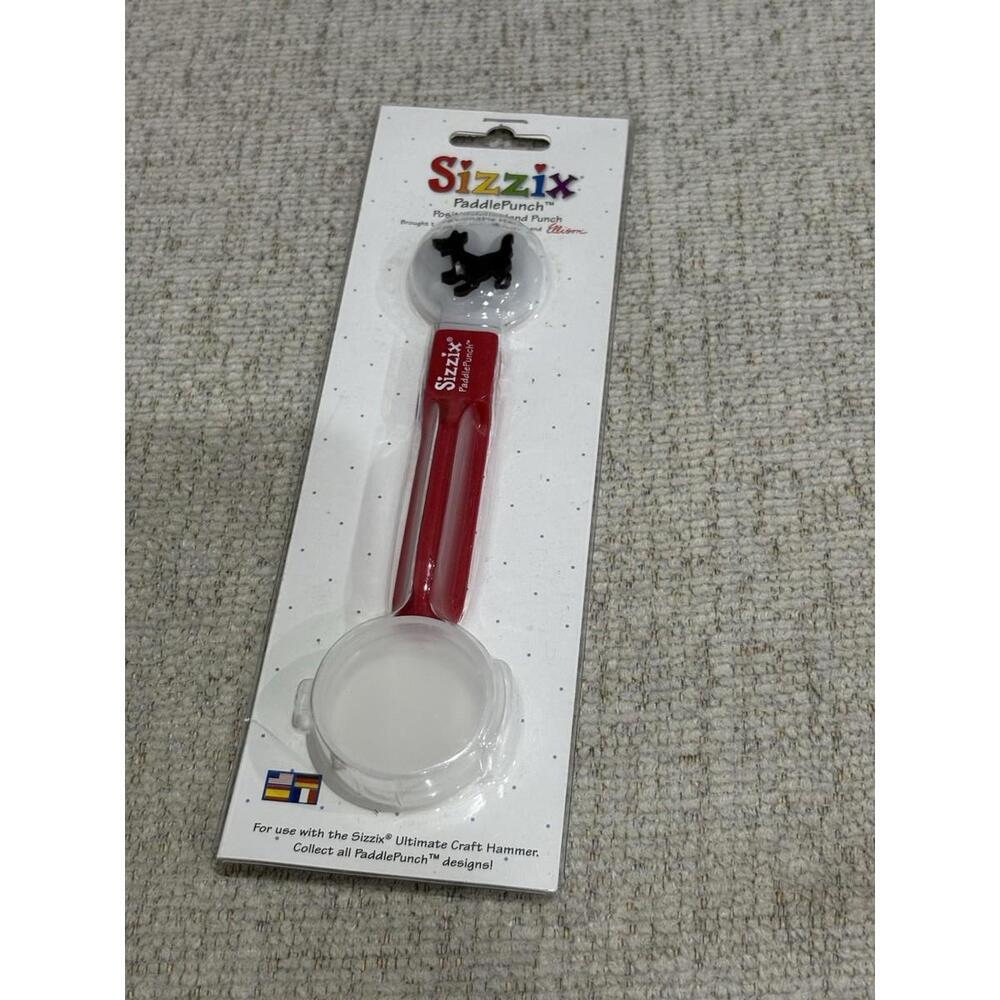 Sizzix PaddlePunch Dog #38-0855 –‎ Retired Positionable Hand Punch – New Sealed